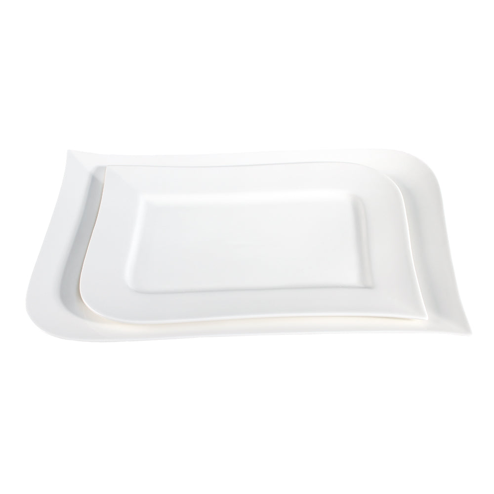 Vit Lilja serveringsfat 2 st