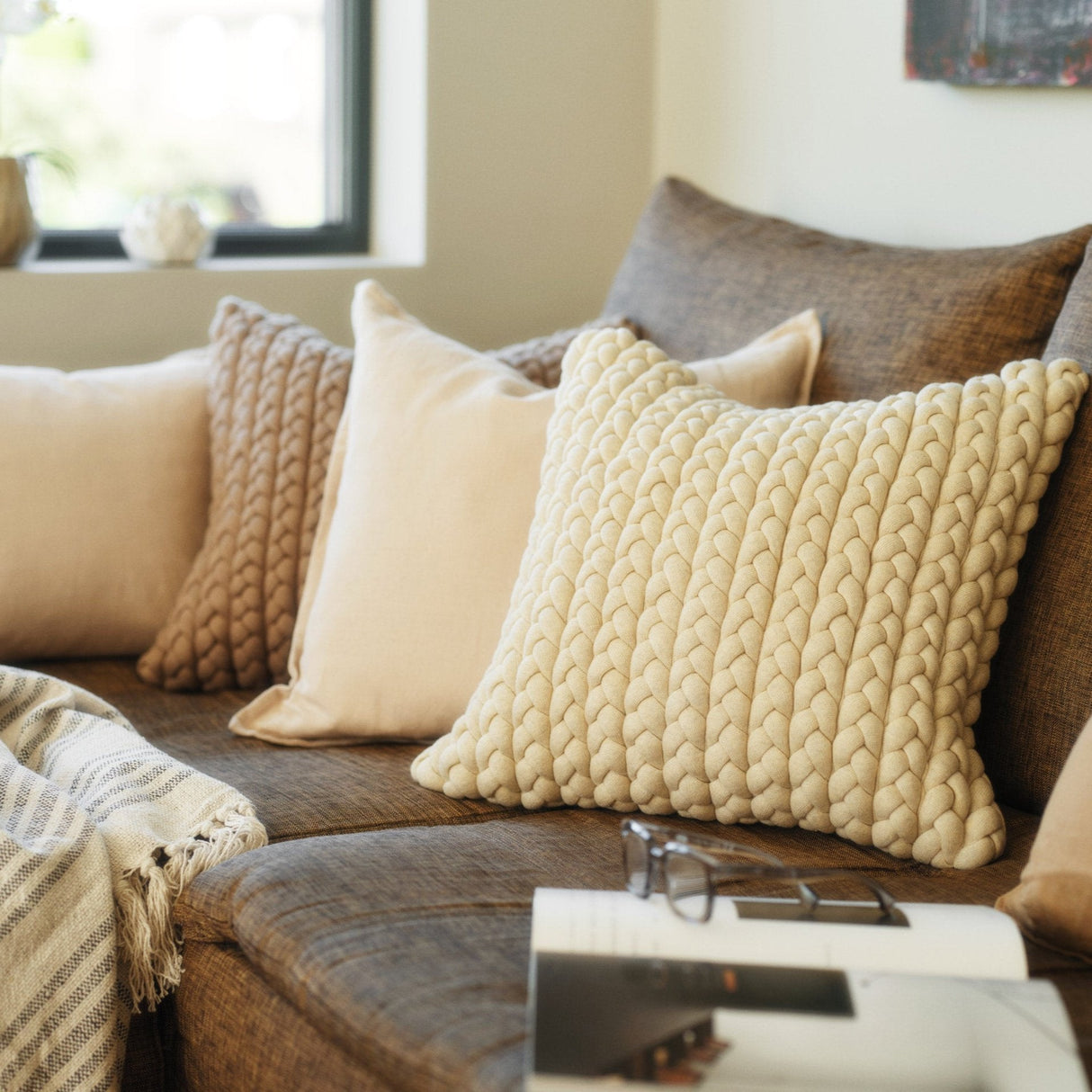 Ava Grey kuddfodral 50x50 cm