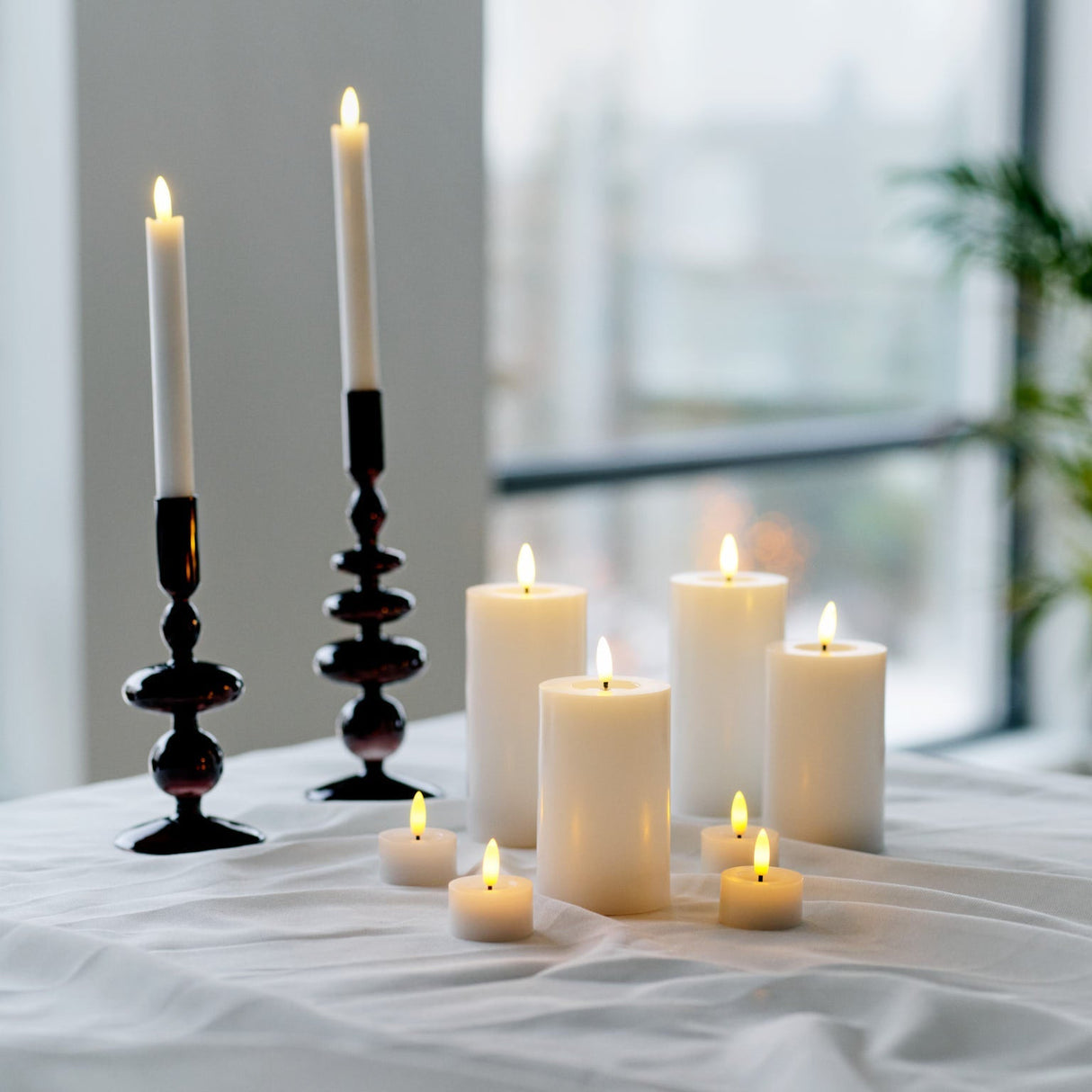 Candela värmeljus vit 2 st
