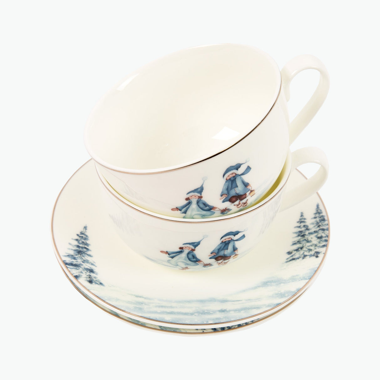 Christmas Magic kopp med fat 2 st