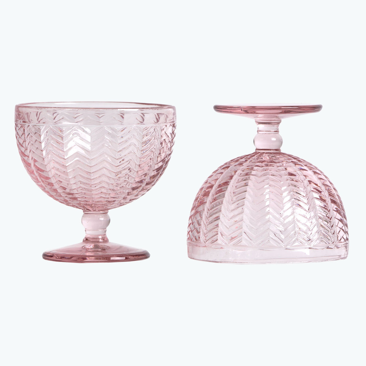 Carla dessertskål 2 st rosa