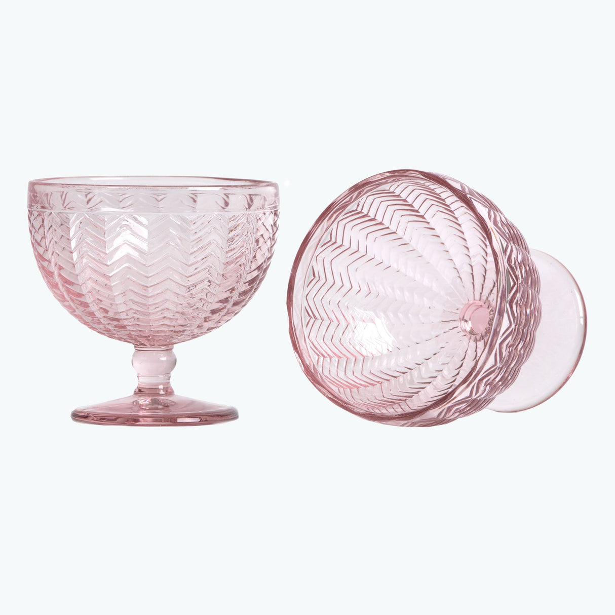 Carla dessertskål 2 st rosa