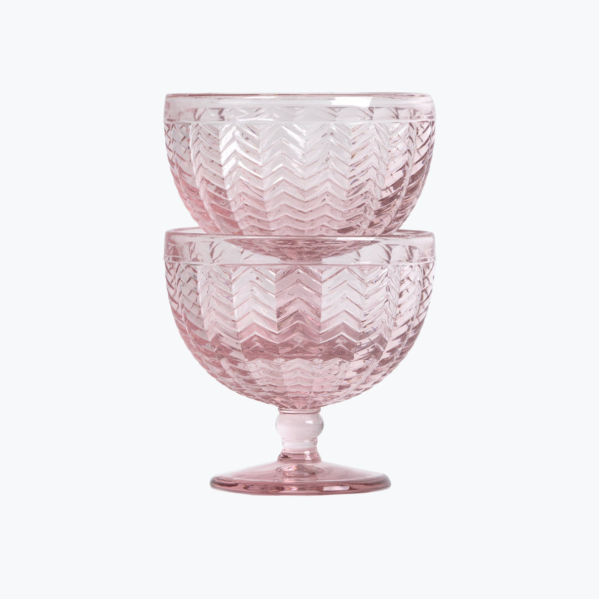 Carla dessertskål 2 st rosa