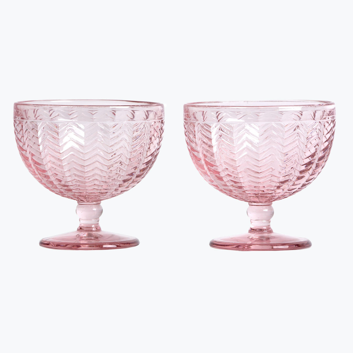 Carla dessertskål 2 st rosa