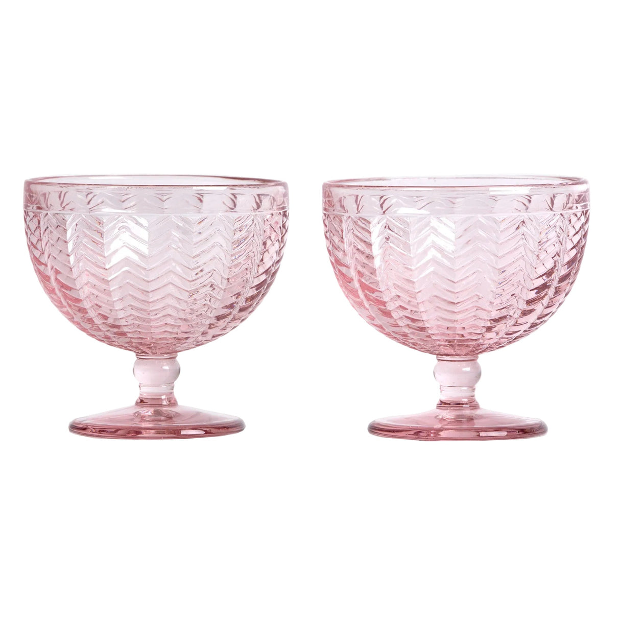 Carla dessertskål 2 st rosa