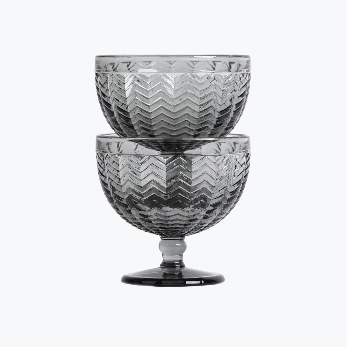 Carla dessertskål 2 st grå