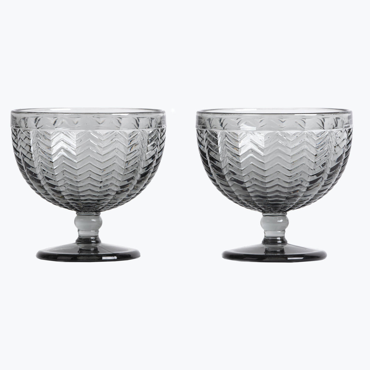 Carla dessertskål 2 st grå