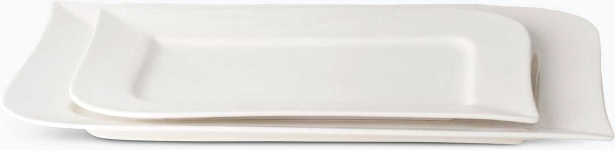 Vit Lilja serveringsfat 2 st