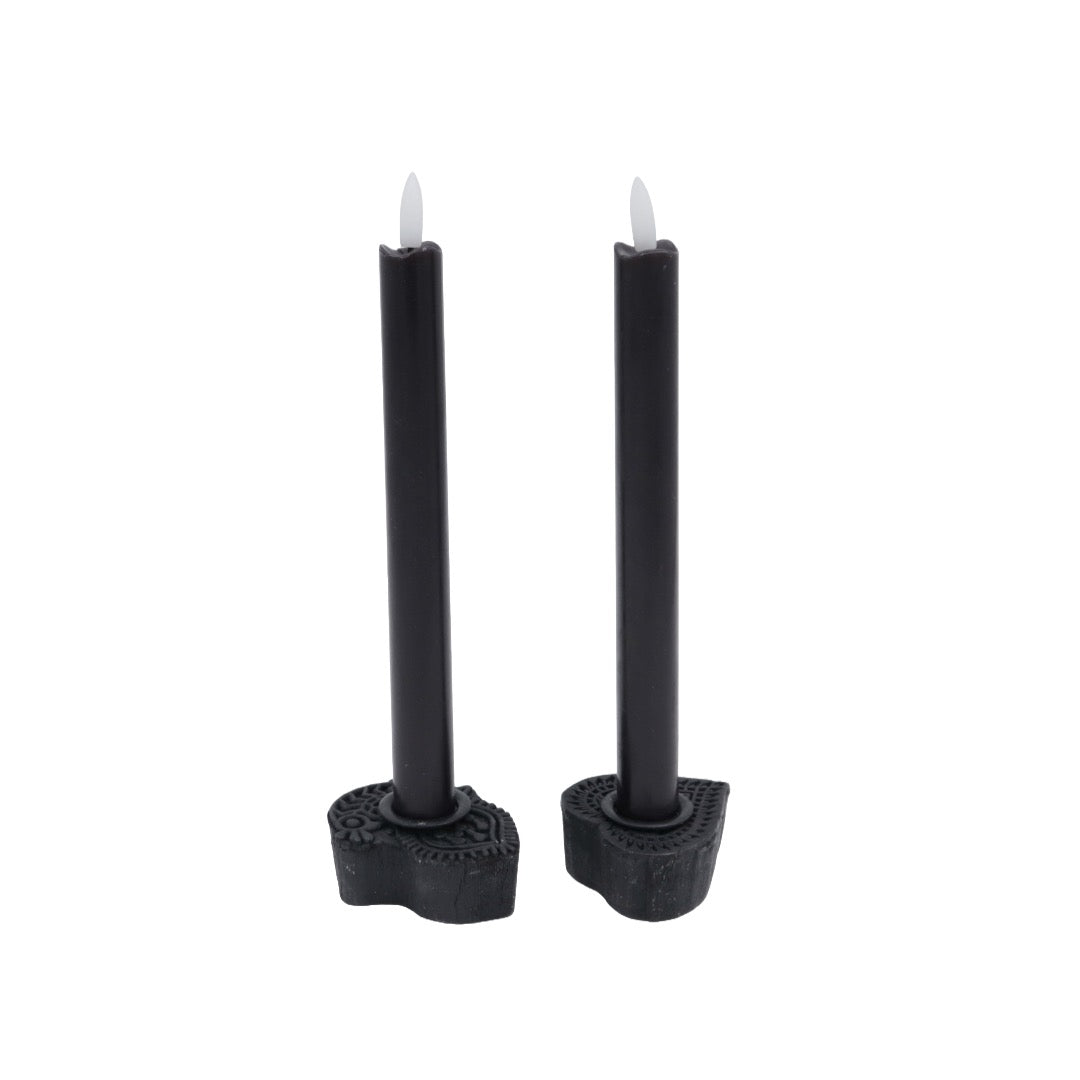 Candela kronljus svart 2 st