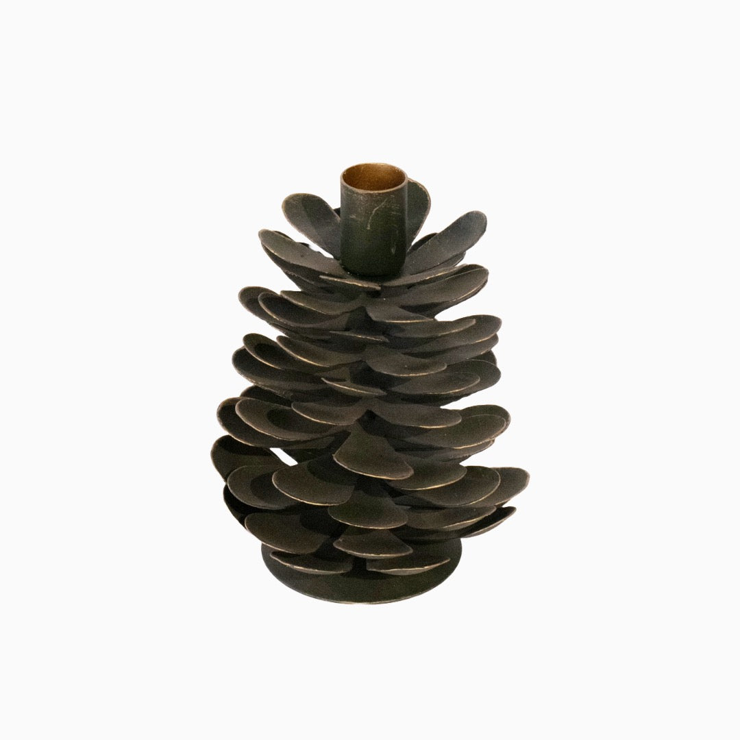 Pinea Green ljusstake 16 cm