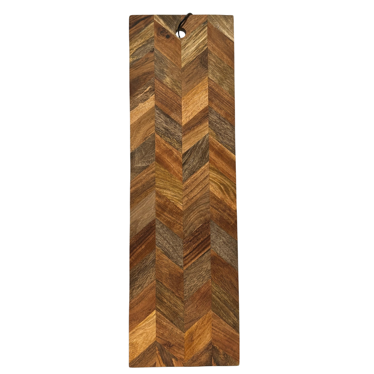 Vintage chevron skärbräda 20x65 cm