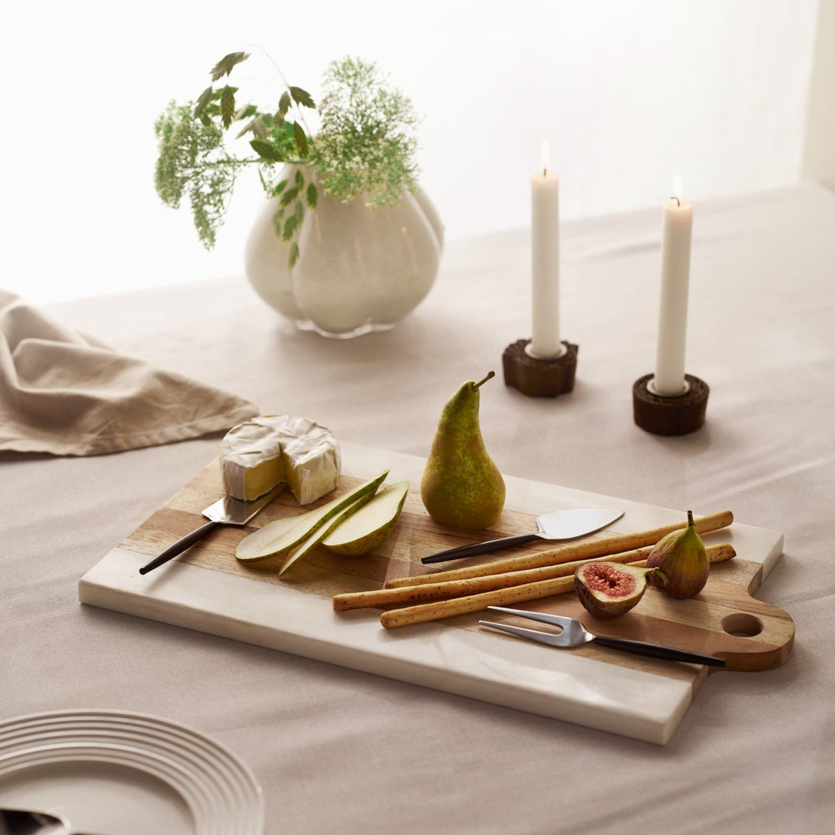 Patterns ljusstake svart set om 2