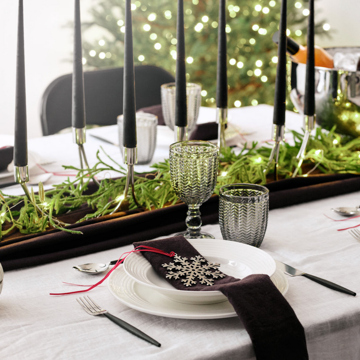 Wilson Silver lysestake för 7 lys