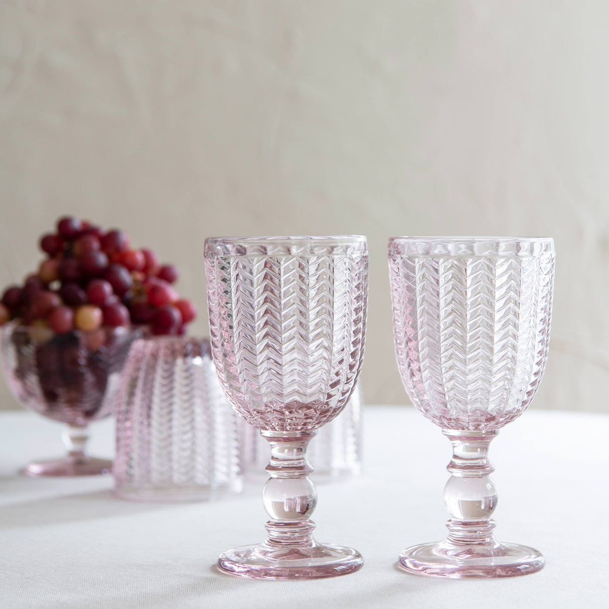 Carla vinglas 2 st rosa