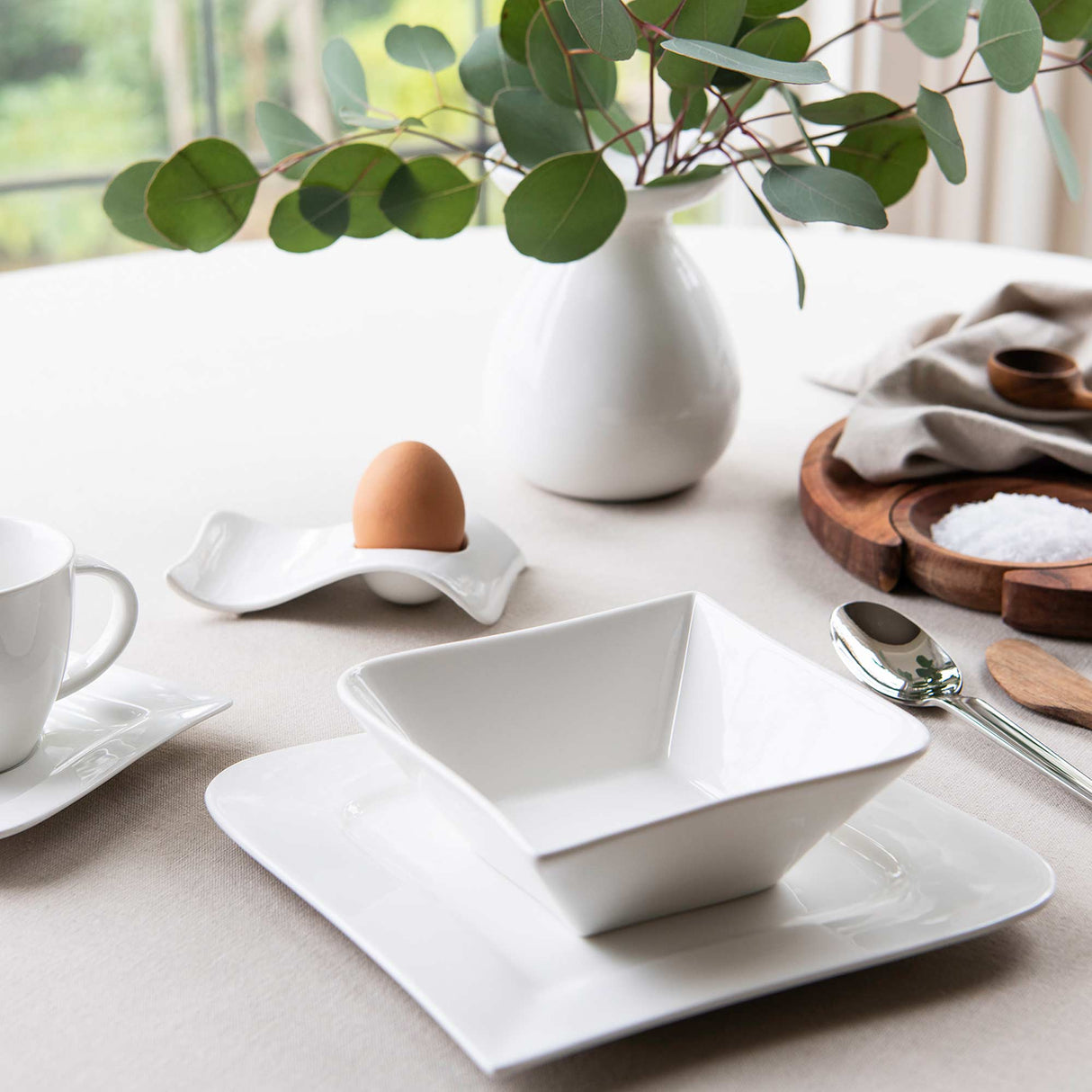 Vit Lilja assiett 4 st