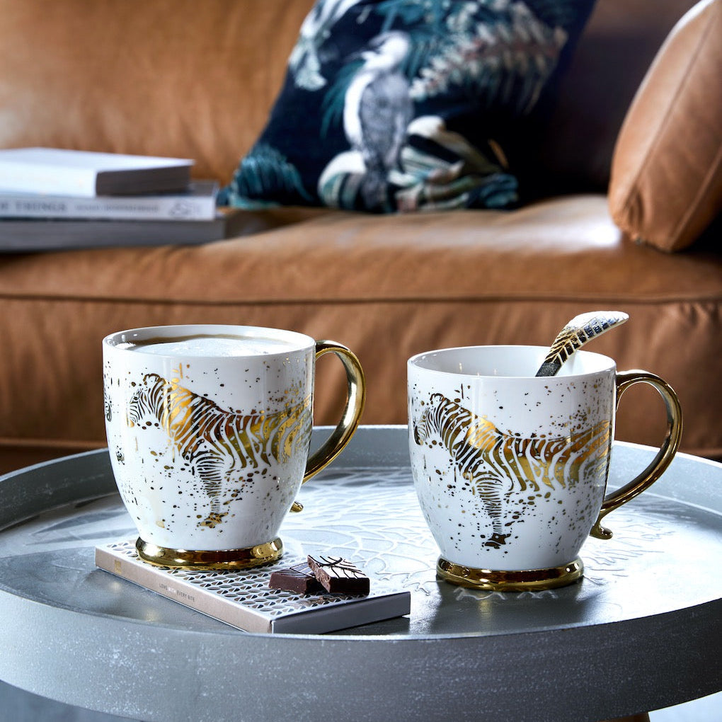 Golden Zebra mugg 2 st