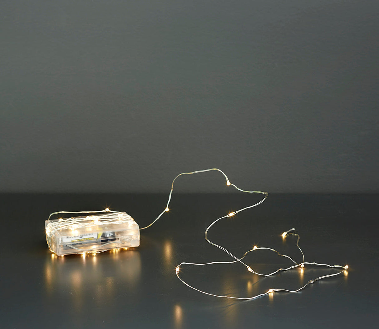 Glow ljusslinga med 40 LED-ljus 2 st, batteridriven med fjärrkontroll