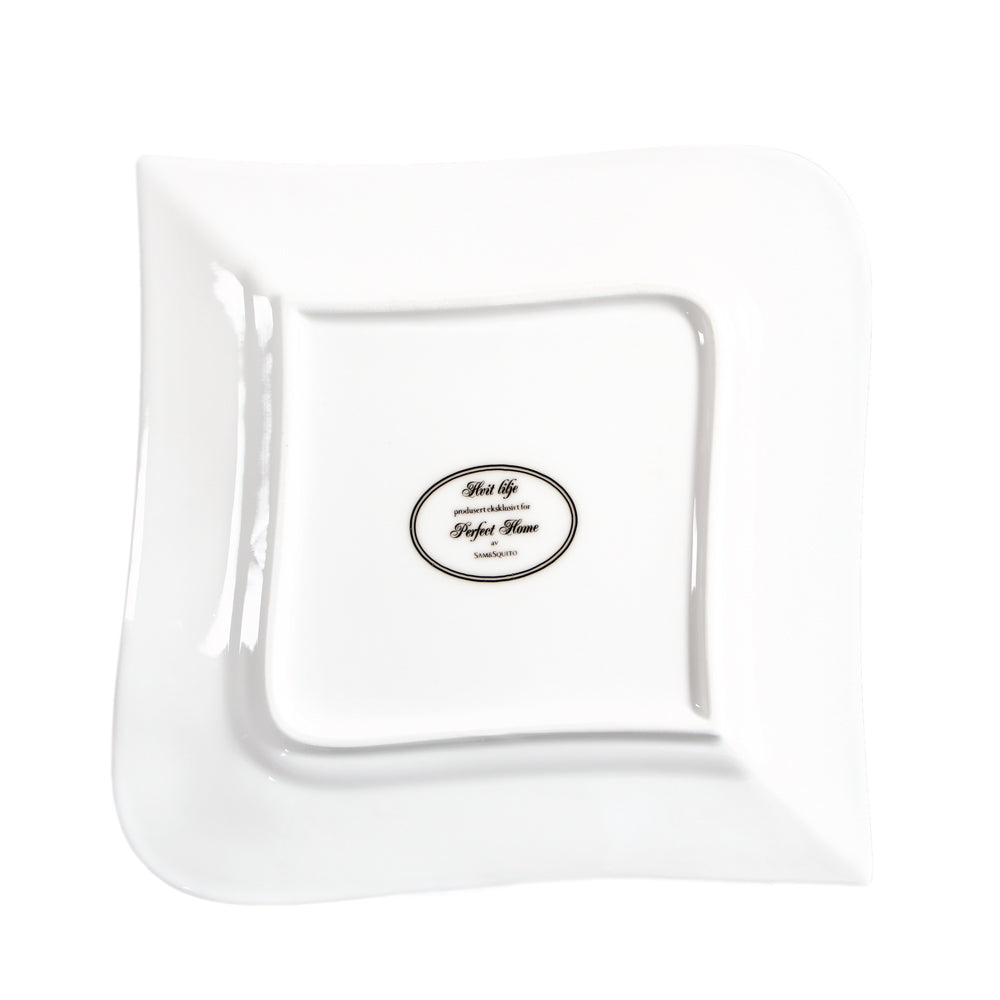 Vit Lilja assiett 4 st