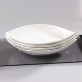 Vit Lilja pasta-/salladstallrik 4 st