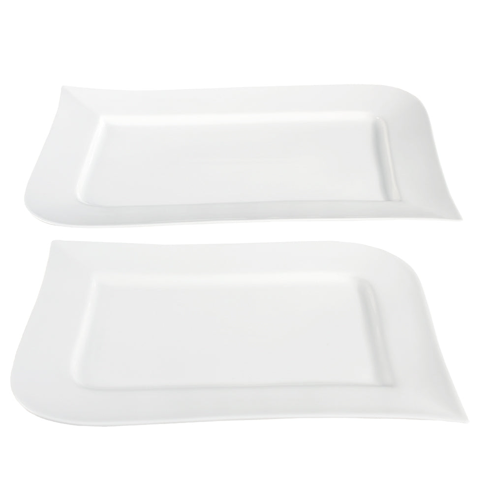 Vit Lilja serveringsfat 2 st