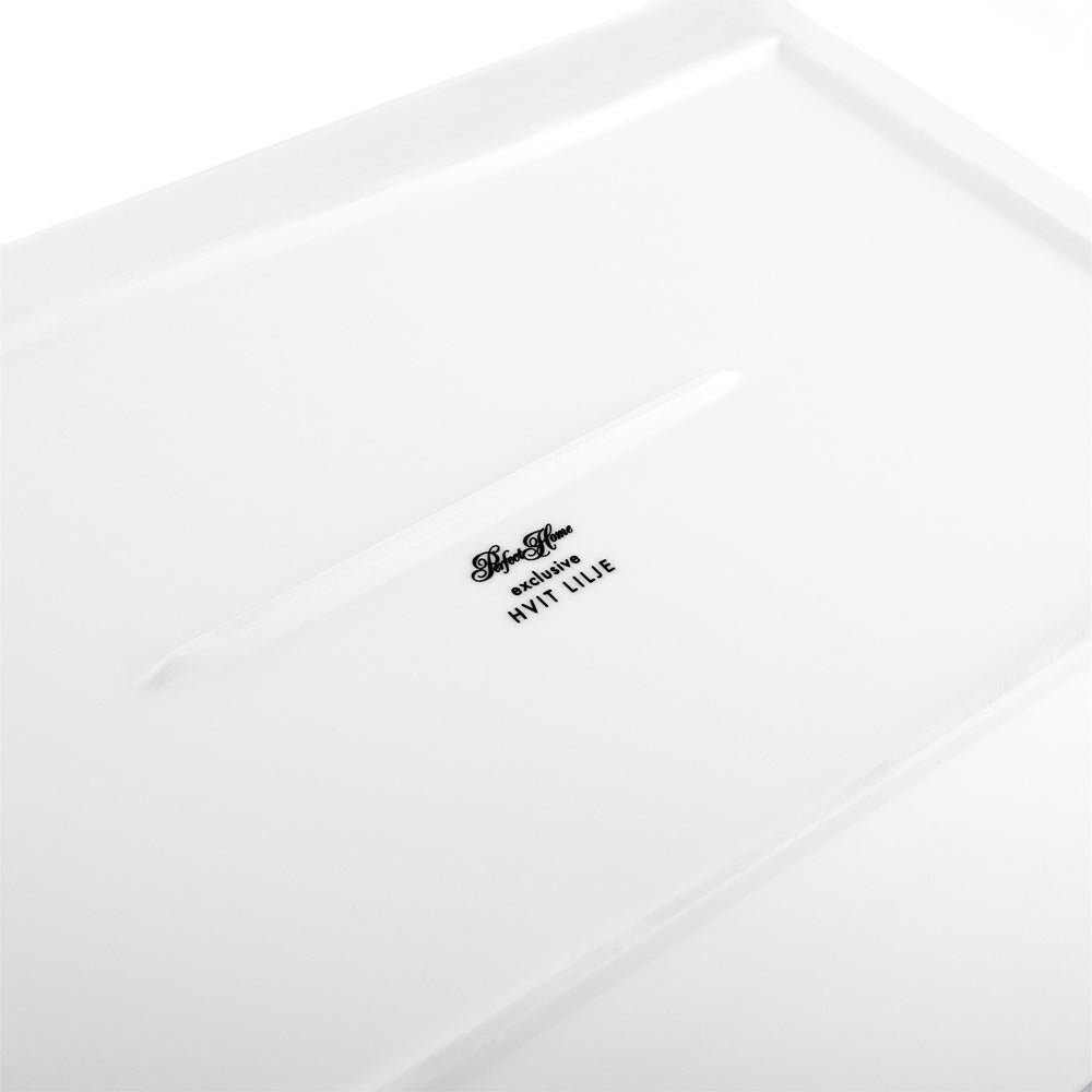 Vit Lilja serveringsfat 2 st