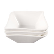 Vit Lilja tredelad skål + 3 skålar