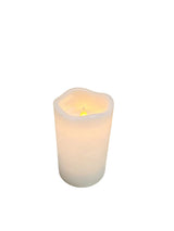 Candela Outdoor blockljus m/smält effekt, vit, 12 cm