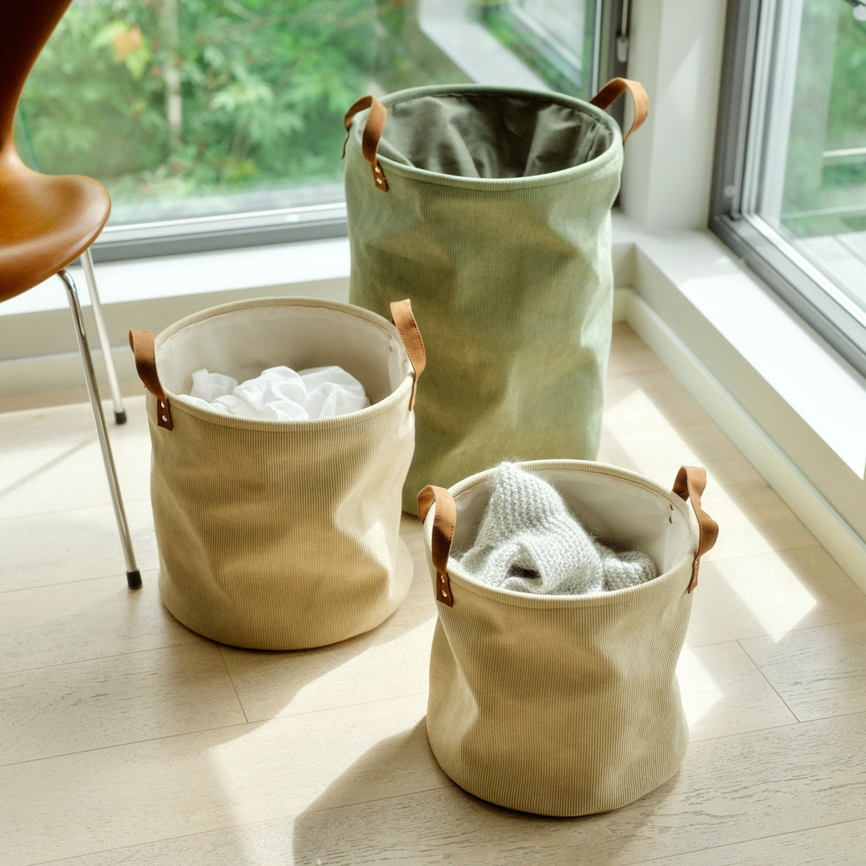 La Pana Cream korg set om 4