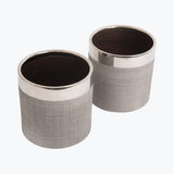 Camden blomkruka silver 12 cm 2 st