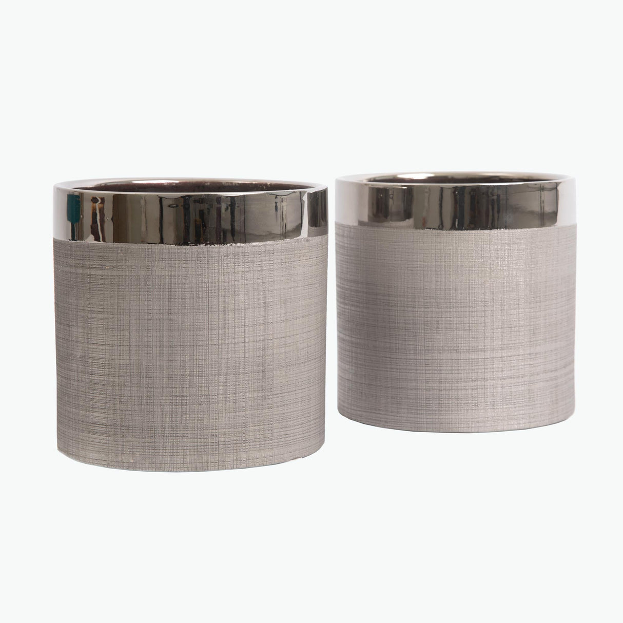 Camden blomkruka silver 15 cm 2 st