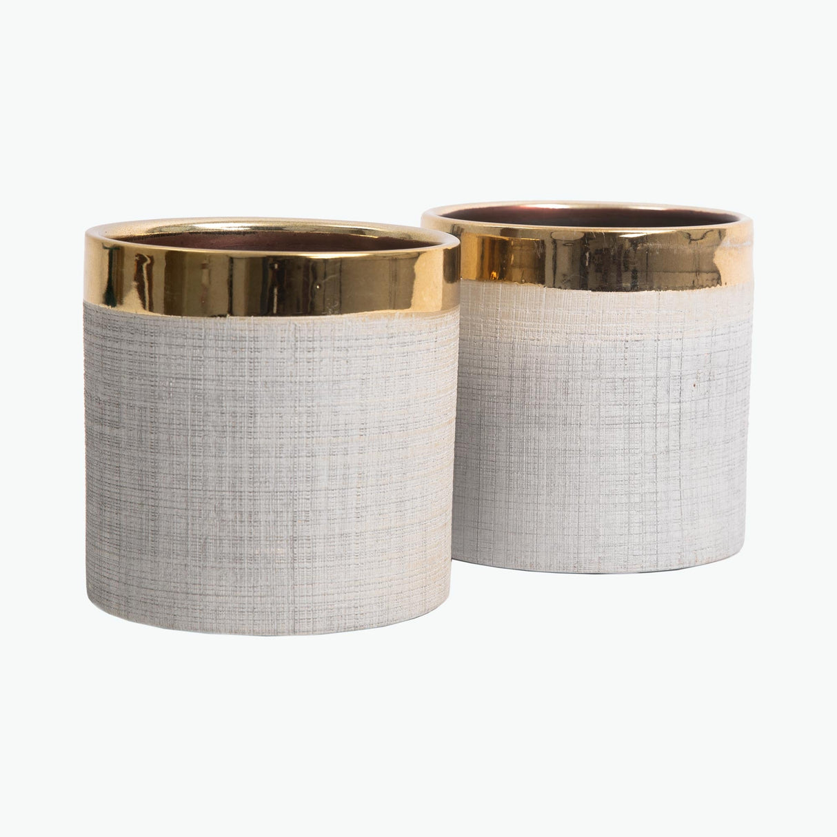 Camden blomkruka guld 12 cm 2 st