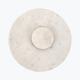 White Marble serveringsbricka med snurrfunktion