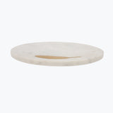 White Marble serveringsbricka med snurrfunktion