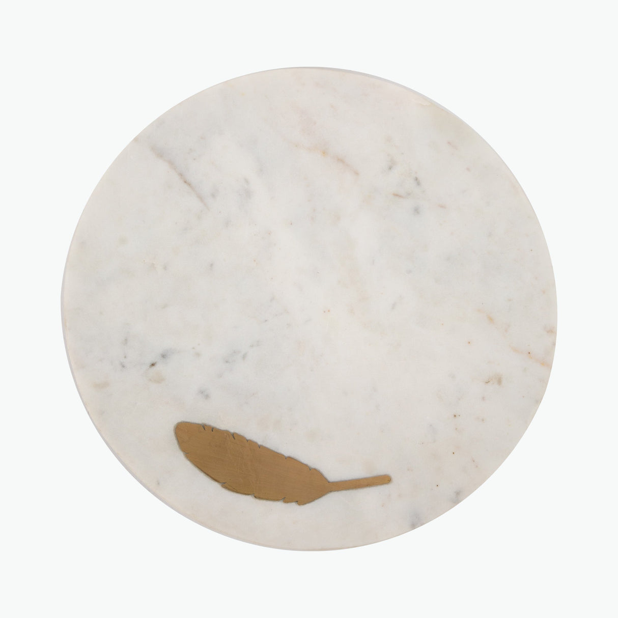 White Marble serveringsbricka med snurrfunktion