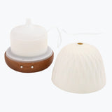 Mia diffuser med brun träbas