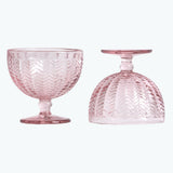 Carla dessertskål 2 st rosa