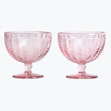 Carla dessertskål 2 st rosa