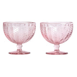 Carla dessertskål 2 st rosa