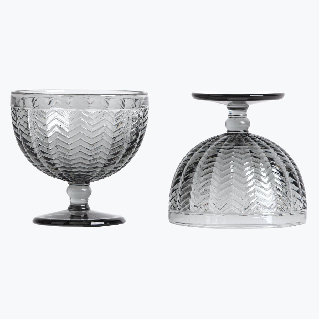 Carla dessertskål 2 st grå