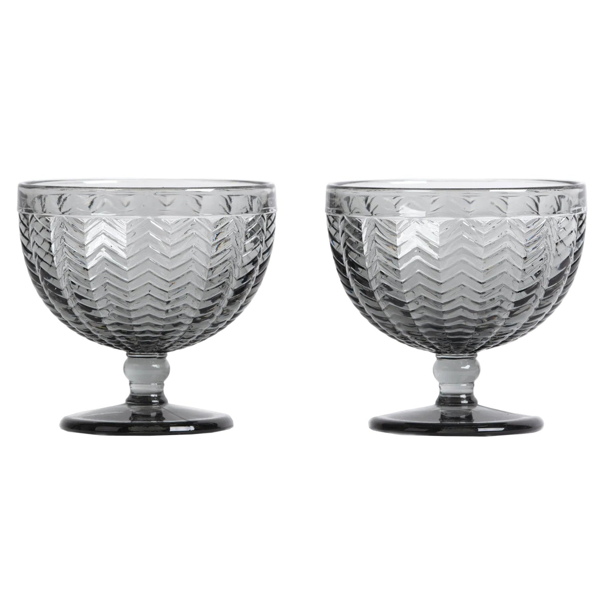 Carla dessertskål 2 st grå