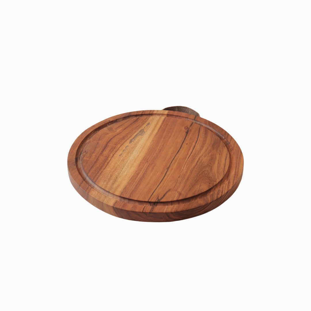 Vintage trancherfjöl rund