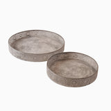 Montpellier bricka/ljusfat set om 2