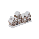 Pepparkakslandskap med LED-lampa
