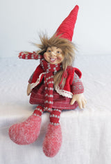 Santa sittande flicka H46 cm