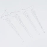 Juldekoration istapp med droppar 4 st