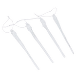 Juldekoration istapp med droppar 4 st