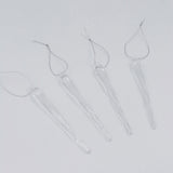 Juldekoration istapp frostad 4 st