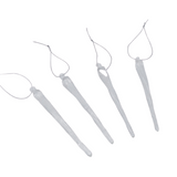 Juldekoration istapp frostad 4 st