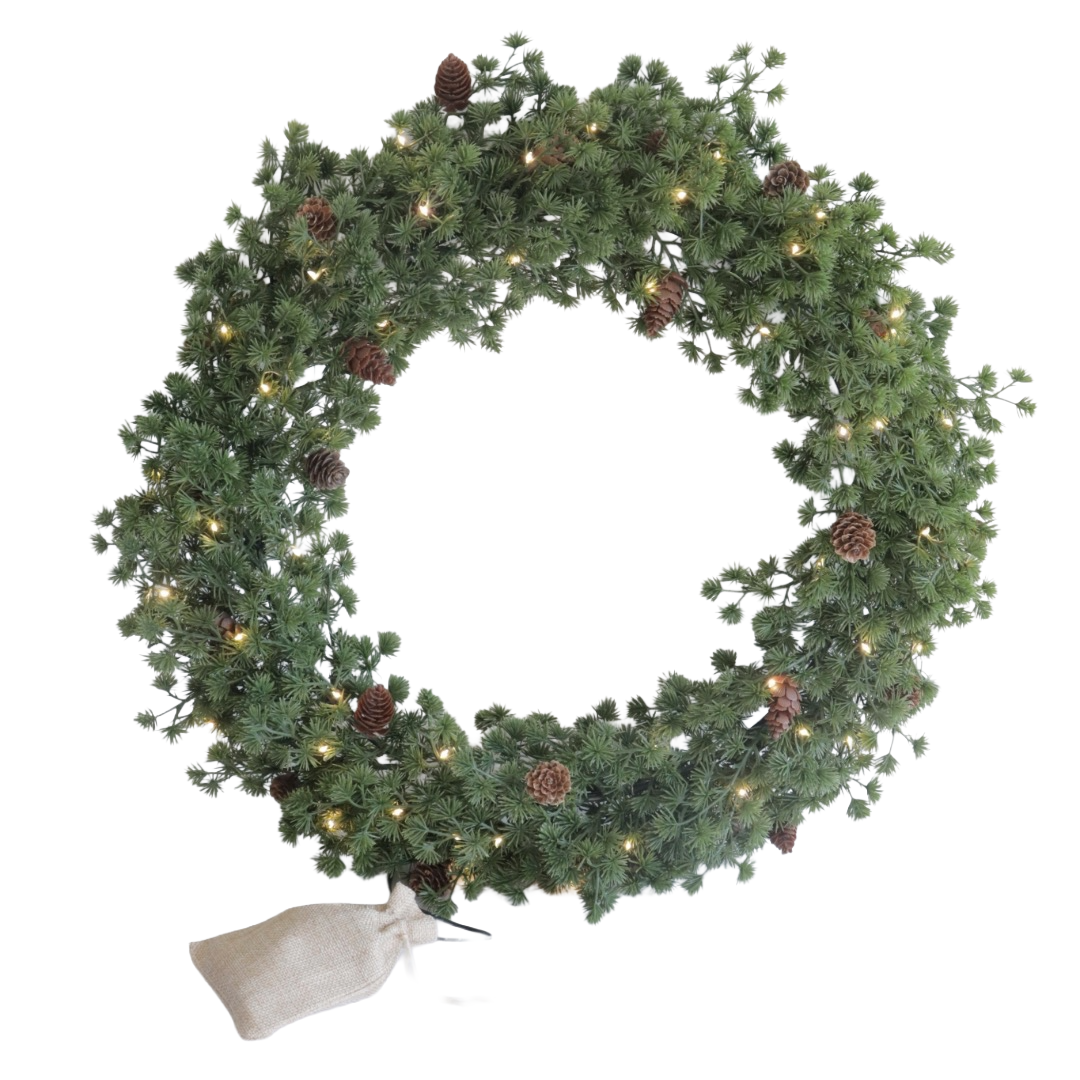 Christmas julkrans med LED-ljus Ø50 cm