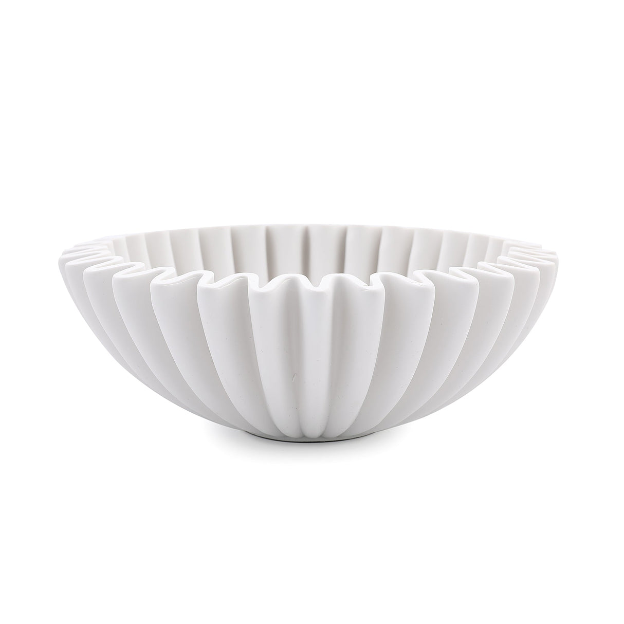 White Ribbed skål